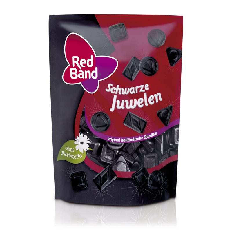 Red Band Schwarze Juwelen Premium Stehbeutel 200g