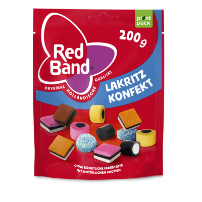 Red Band Lakritz Konfekt 200g Stehbeutel