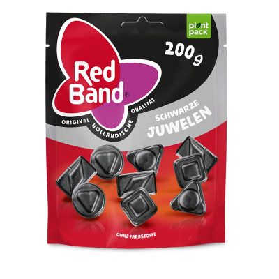 Red Band Schwarze Juwelen Premium Stehbeutel 200g