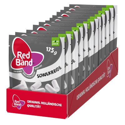 Red Band Schulkreide Premium Stehbeutel 175g TRAY